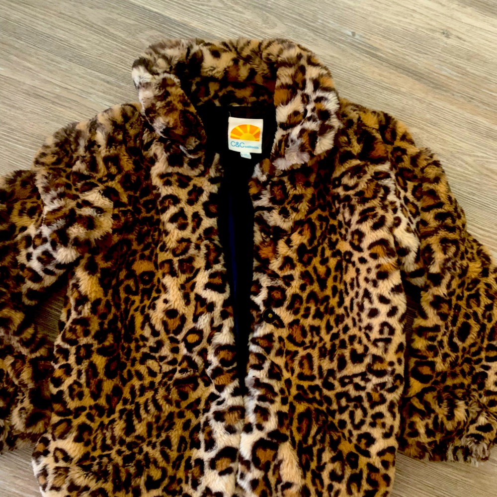 C&C California faux fur girls jacket